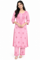CHIKKANKARI CO-ORD SET FT 3177