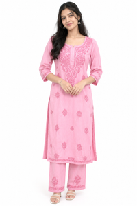 CHIKKANKARI CO-ORD SET FT 3177