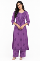 CHIKKANKARI CO-ORD SET FT 3177
