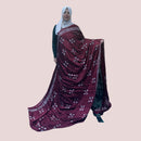 BLACK CHIFFON SAREE FT 1084