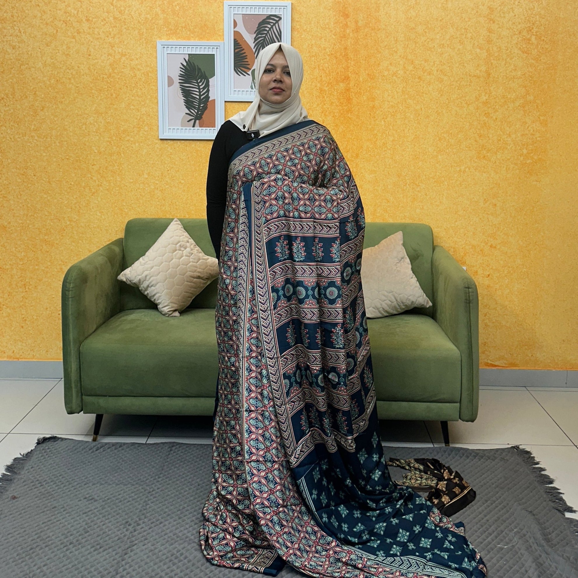 TURKISH CHIFFON SAREE FT 2043